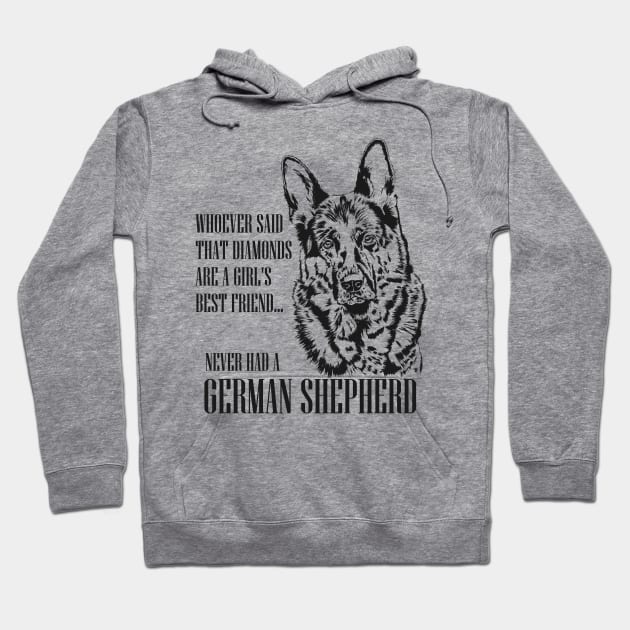 German Shepherd Dog - GSD Hoodie by Nartissima